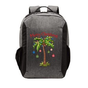 Merry Christmas Palm Tree Light Hawaiian Tropical Christmas Gift Vector Backpack