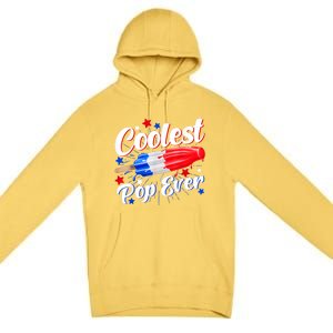 Men Coolest Pop Ever Popsicle Funny Retro Bomb 4th Of July Premium Pullover Hoodie