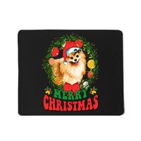 Merry Christmas Pomeranian Santa Dog Lover Ugly Sweater Xmas Mousepad