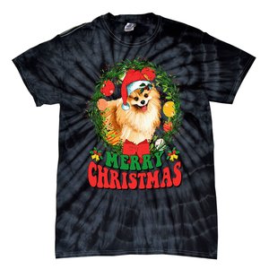 Merry Christmas Pomeranian Santa Dog Lover Ugly Sweater Xmas Tie-Dye T-Shirt