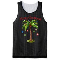 Merry Christmas Palm Tree Light Hawaiian Tropical Christmas Mesh Reversible Basketball Jersey Tank