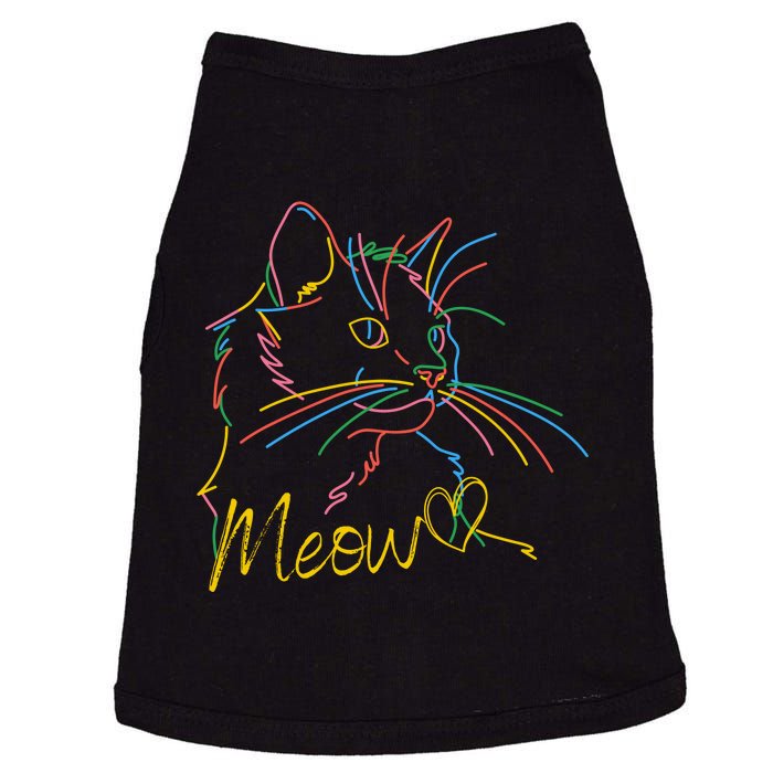 Meow Colorful Pet Cat Cute Doggie Tank