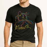 Meow Colorful Pet Cat Cute Performance Shirt