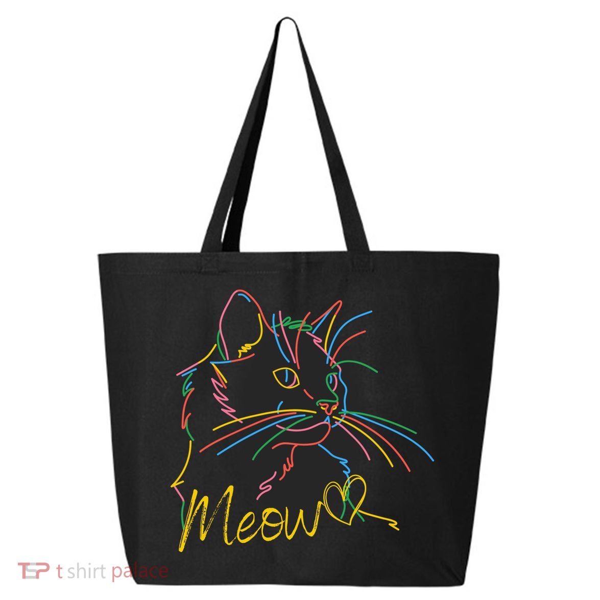 Meow Colorful Pet Cat Cute 25L Jumbo Tote