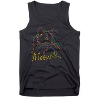 Meow Colorful Pet Cat Cute Tank Top