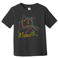 Meow Colorful Pet Cat Cute Toddler T-Shirt