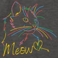 Meow Colorful Pet Cat Cute Vector Backpack