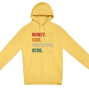 Mumsy Cook Protector Hero Mom Mama Chef Cooker Profession Gift Premium Pullover Hoodie