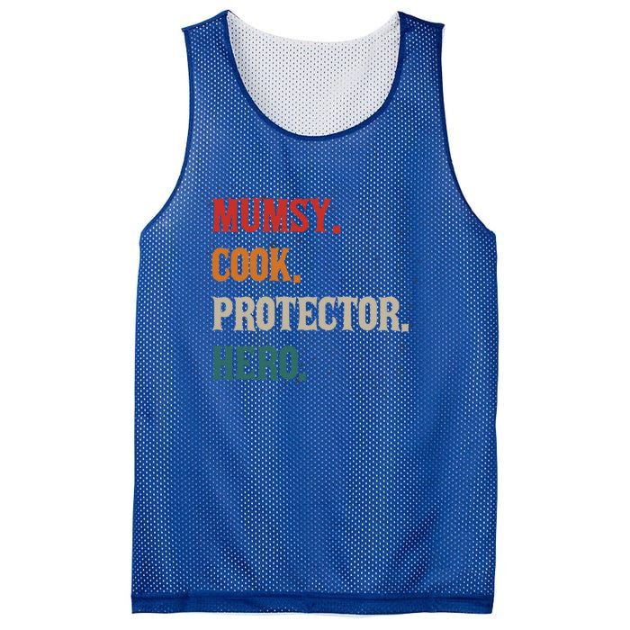 Mumsy Cook Protector Hero Mom Mama Chef Cooker Profession Gift Mesh Reversible Basketball Jersey Tank