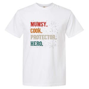 Mumsy Cook Protector Hero Mom Mama Chef Cooker Profession Gift Garment-Dyed Heavyweight T-Shirt