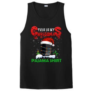 My Christmas Pajama Cute Xmas Lights Santa Hockey Player Gift PosiCharge Competitor Tank