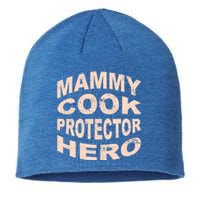 Mammy Cook Protector Hero Mom Profession Superhero Chef Gift Sustainable Beanie