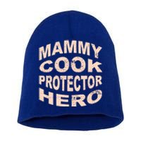 Mammy Cook Protector Hero Mom Profession Superhero Chef Gift Short Acrylic Beanie