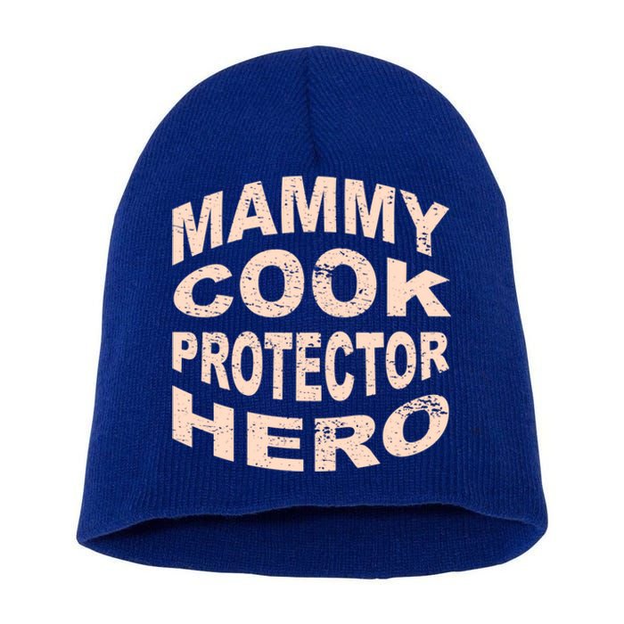 Mammy Cook Protector Hero Mom Profession Superhero Chef Gift Short Acrylic Beanie