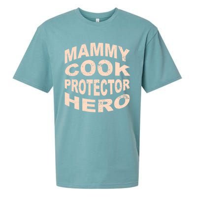 Mammy Cook Protector Hero Mom Profession Superhero Chef Gift Sueded Cloud Jersey T-Shirt