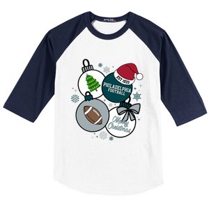 Merry Christmas Philadelphia Football Est 1933 Baseball Sleeve Shirt