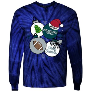 Merry Christmas Philadelphia Football Est 1933 Tie-Dye Long Sleeve Shirt