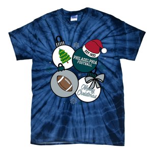 Merry Christmas Philadelphia Football Est 1933 Tie-Dye T-Shirt