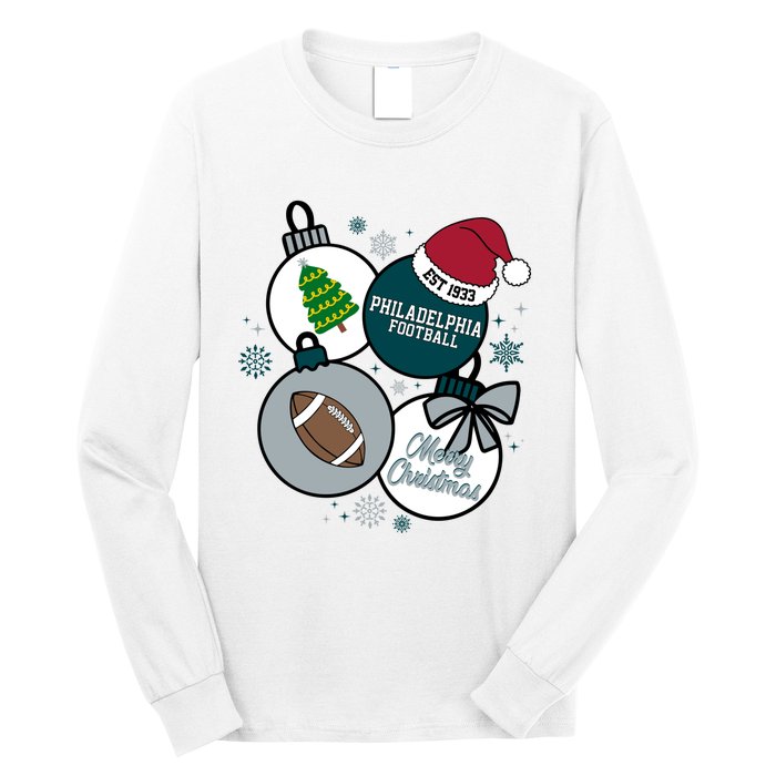 Merry Christmas Philadelphia Football Est 1933 Long Sleeve Shirt