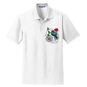 Merry Christmas Philadelphia Football Est 1933 Dry Zone Grid Polo