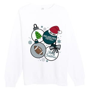 Merry Christmas Philadelphia Football Est 1933 Premium Crewneck Sweatshirt