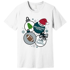 Merry Christmas Philadelphia Football Est 1933 Premium T-Shirt