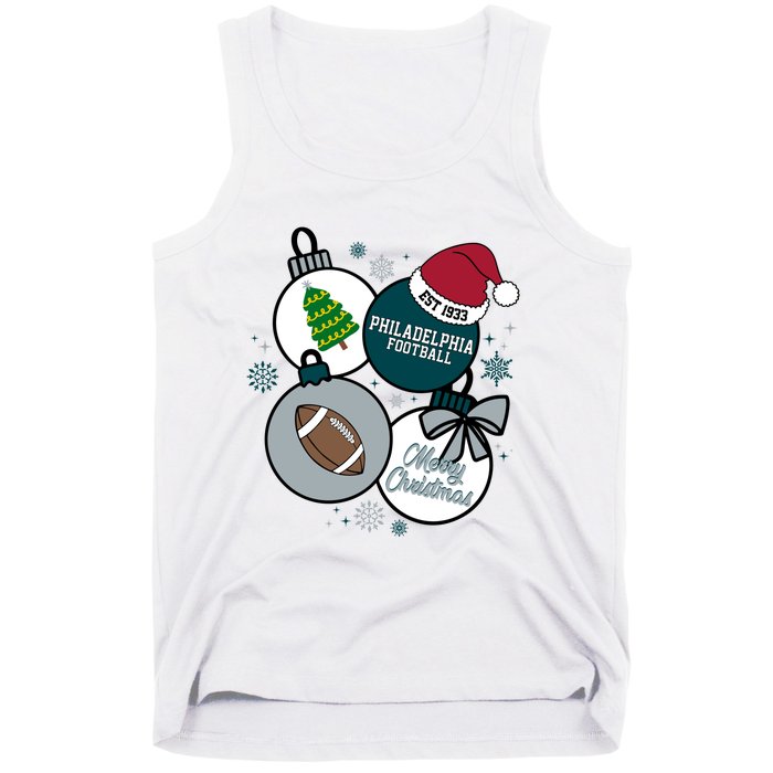 Merry Christmas Philadelphia Football Est 1933 Tank Top