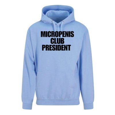 Micropenis Club President Funny Meme Sarcastic Stupid Cringe Unisex Surf Hoodie