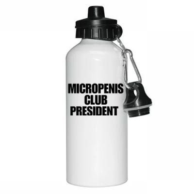 Micropenis Club President Funny Meme Sarcastic Stupid Cringe Aluminum Water Bottle