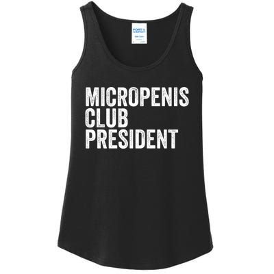 Micropenis Club President Funny Meme Sarcastic Stupid Cringe Ladies Essential Tank