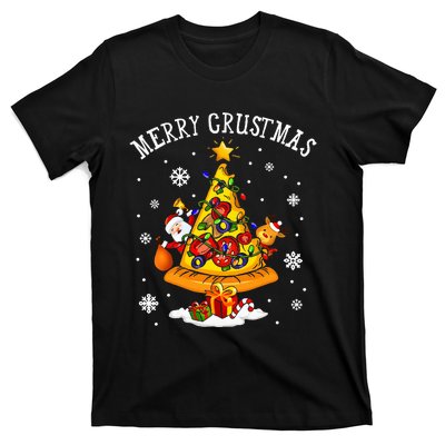 Merry Crustmas Pizza Christmas Tree Xmas Gifts T-Shirt