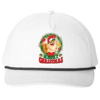 Merry Christmas Pomeranian Santa Dog Lover Xmas  Snapback Five-Panel Rope Hat