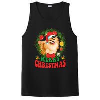 Merry Christmas Pomeranian Santa Dog Lover Xmas  PosiCharge Competitor Tank