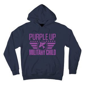 Military Child Purple Up Tall Hoodie