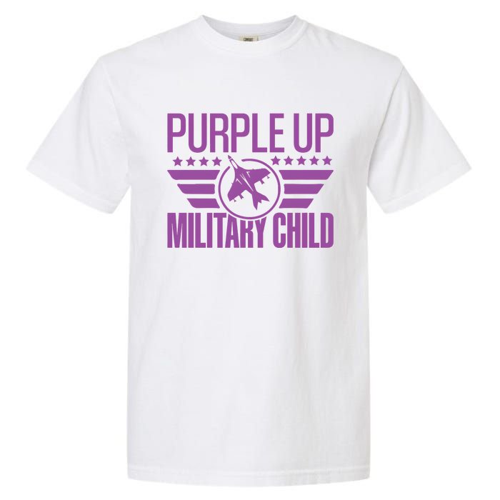 Military Child Purple Up Garment-Dyed Heavyweight T-Shirt