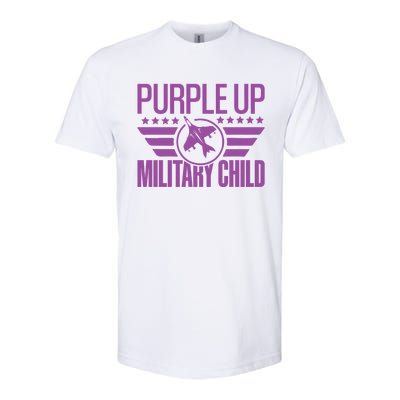 Military Child Purple Up Softstyle CVC T-Shirt