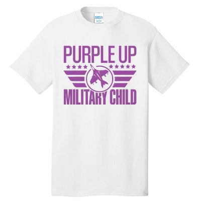 Military Child Purple Up Tall T-Shirt