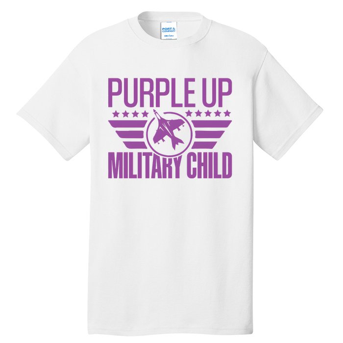 Military Child Purple Up Tall T-Shirt