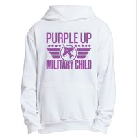 Military Child Purple Up Urban Pullover Hoodie