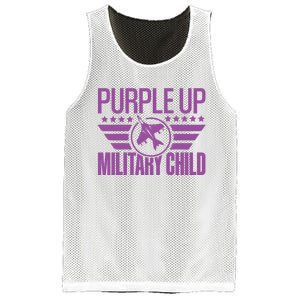 Military Child Purple Up Mesh Reversible Basketball Jersey Tank