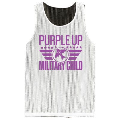 Military Child Purple Up Mesh Reversible Basketball Jersey Tank