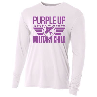 Military Child Purple Up Cooling Performance Long Sleeve Crew