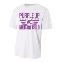 Military Child Purple Up Performance Sprint T-Shirt