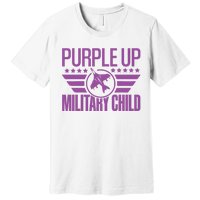 Military Child Purple Up Premium T-Shirt