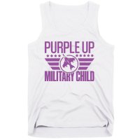 Military Child Purple Up Tank Top