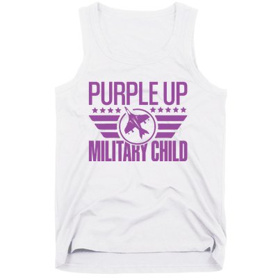 Military Child Purple Up Tank Top