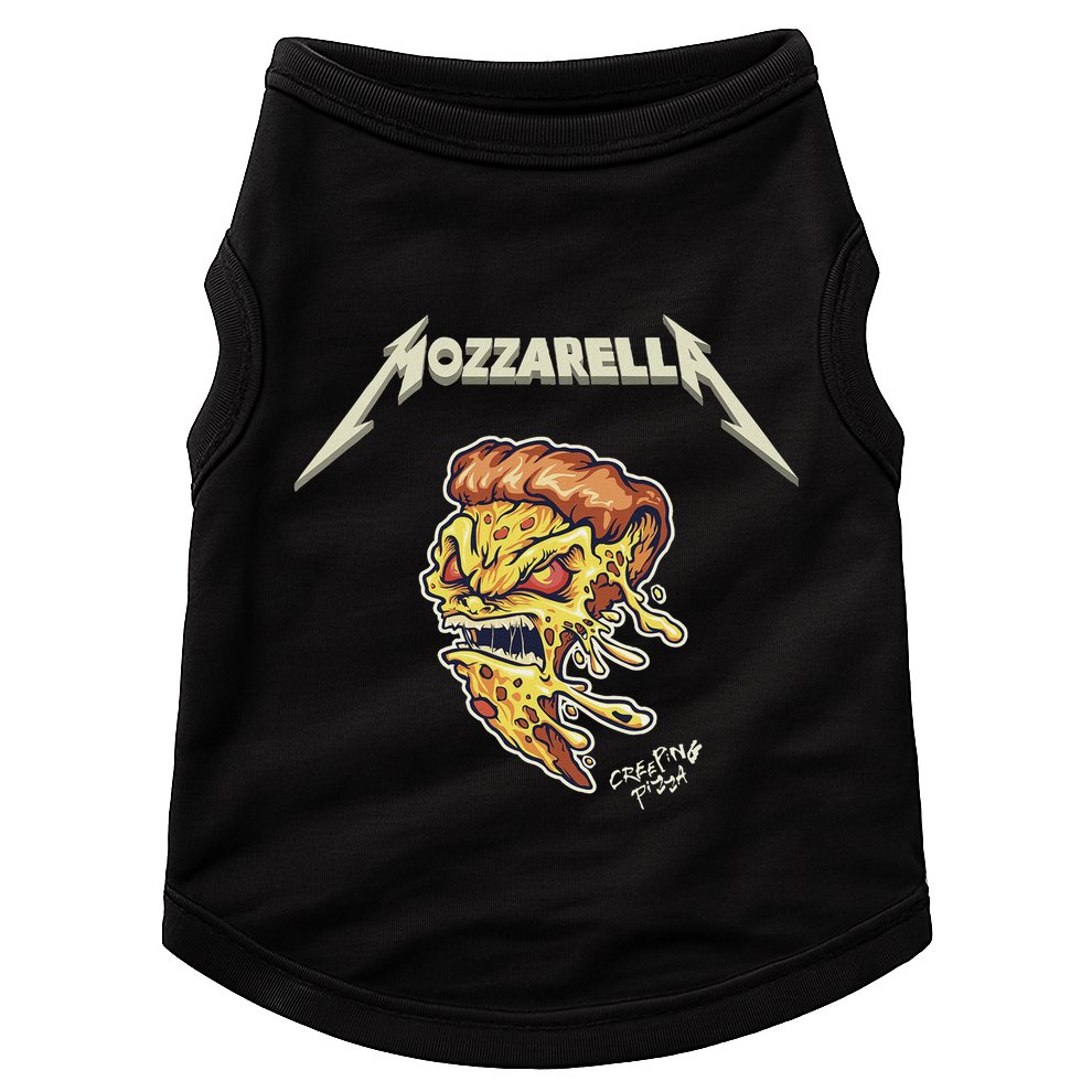 Mozzarella Creeping Pizza Foodie Chef Baker Cook Heavy Doggie Tank