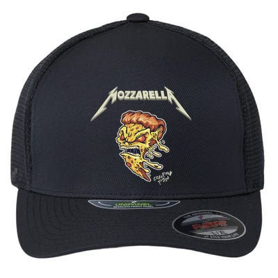 Mozzarella Creeping Pizza Foodie Chef Baker Cook Heavy Flexfit Unipanel Trucker Cap