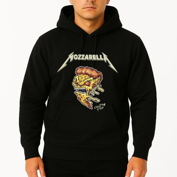 Mozzarella Creeping Pizza Foodie Chef Baker Cook Heavy Hoodie