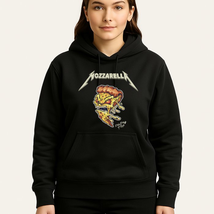 Mozzarella Creeping Pizza Foodie Chef Baker Cook Heavy Hoodie